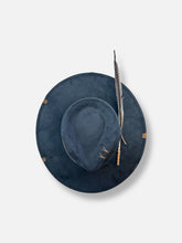 Load image into Gallery viewer, Handcrafted Black Crystal Fedora
