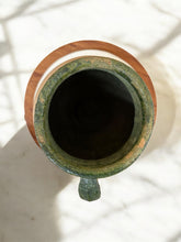 Load image into Gallery viewer, #2 Vintage Turkish Clay Jug with Green Glazed Rim
