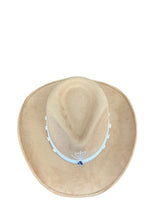 Load image into Gallery viewer, Camel Western Hat with Amethyst | Handmade Luxury Cowboy Hat
