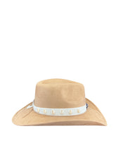 Load image into Gallery viewer, Camel Western Hat with Amethyst | Handmade Luxury Cowboy Hat
