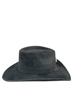 Load image into Gallery viewer, Black Western Hat with Crystal Quartz | Handmade Luxury Cowboy Hat
