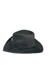 Load image into Gallery viewer, Black Western Hat with Crystal Quartz | Handmade Luxury Cowboy Hat
