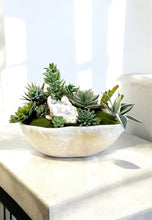 Load image into Gallery viewer, Onyx Bowl with Succulents arrangement
