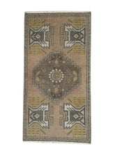 Load image into Gallery viewer, Vintage Anatolian Rug – Golden Clay &amp; Olive Motif
