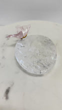 Load and play video in Gallery viewer, Quartz Dish &amp; Pink Quartz Butterfly
