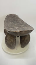 Load and play video in Gallery viewer, African Vintage Headrest Stool – Sculptural Form
