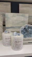 Load and play video in Gallery viewer, The Aurah Terrace Candle – Blue Calcite | 8oz
