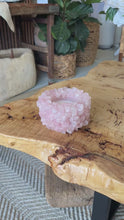 Load and play video in Gallery viewer, Rose Quartz Candle Bowl
