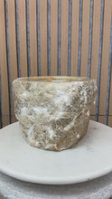 Load and play video in Gallery viewer, #4 Chiseled Onyx Candle – Natural Coconut &amp; Apricot Wax
