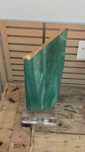 Load and play video in Gallery viewer, Green Aventurine Table Lamp with 24K Gold Edges | Luxury Natural Stone Lamp
