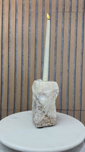 Load and play video in Gallery viewer, Chiseled Onyx Candle Holder
