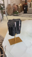 Load and play video in Gallery viewer, Black Tourmaline Accent on Stand
