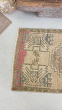Load and play video in Gallery viewer, Faded Vintage Turkish Runner – Soft Sage, Rose, and Charcoal
