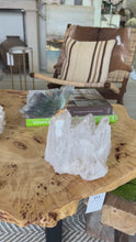 Load and play video in Gallery viewer, Fluorite Butterfly Sculpture on Crystal Quartz
