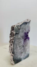 Load and play video in Gallery viewer, Amethyst Book Holder with Silver-Plated Back
