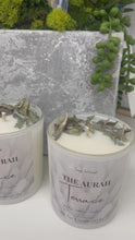 Load and play video in Gallery viewer, The Aurah Terrace Candle – Sage Infused | 8oz
