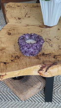 Load and play video in Gallery viewer, Small Amethyst Candle Holder – Vegan Clean Candle
