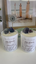 Load and play video in Gallery viewer, The Aurah Terrace Candle – Rainbow Fluorite | 8oz
