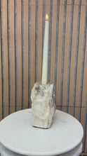 Load and play video in Gallery viewer, Chiseled Onyx Candle Holder
