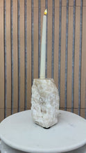 Load and play video in Gallery viewer, Chiseled Onyx Candle Holder
