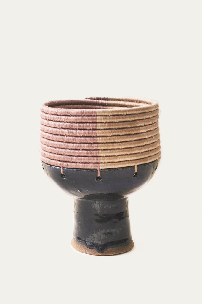 Woven Pedestal Vase